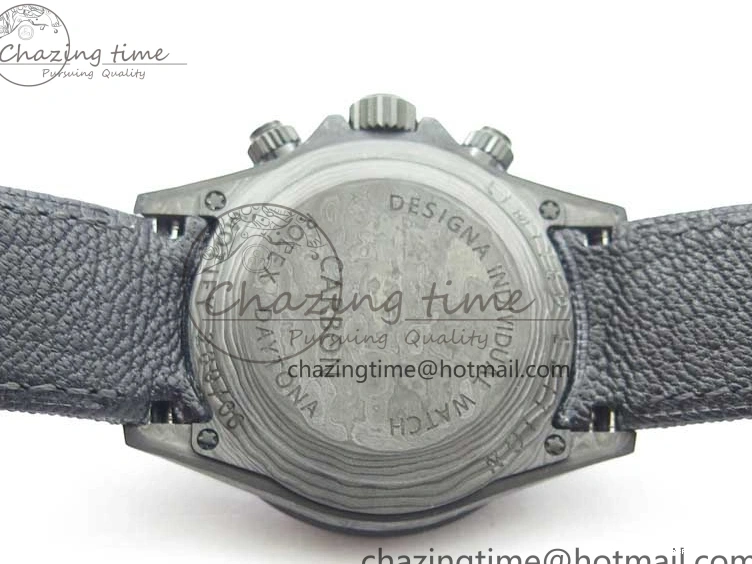 0601 Daytona DIW Carbon OMF Best Edition Black White Dial on Black Nylon Strap A OnTrend 2843